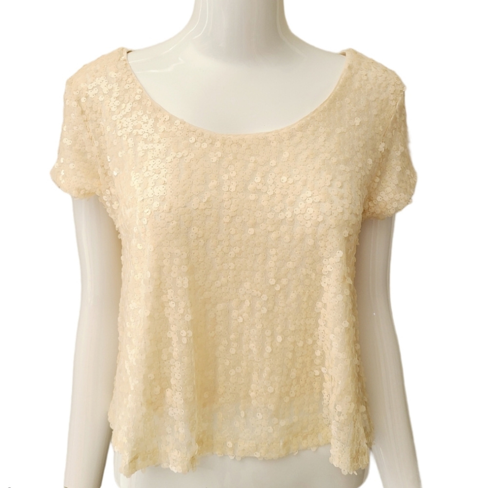 Wishlist Cap sleeve Sequin Top